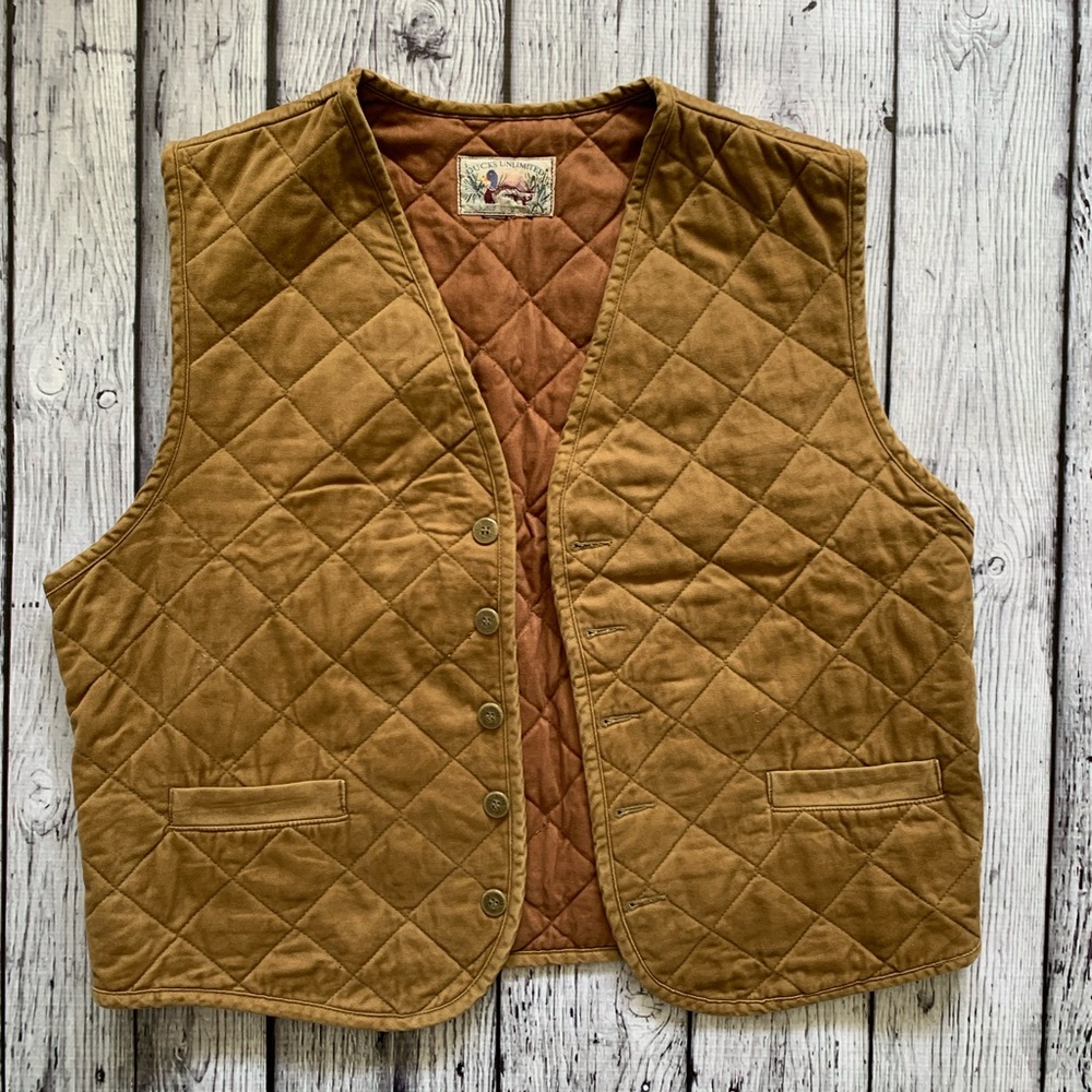 🦆VTG Ducks Unlimited Hunting Vest (size large?)